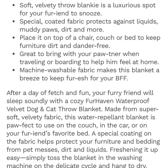3 Velvet Waterproof Pet Blankets - Picture 10 of 13